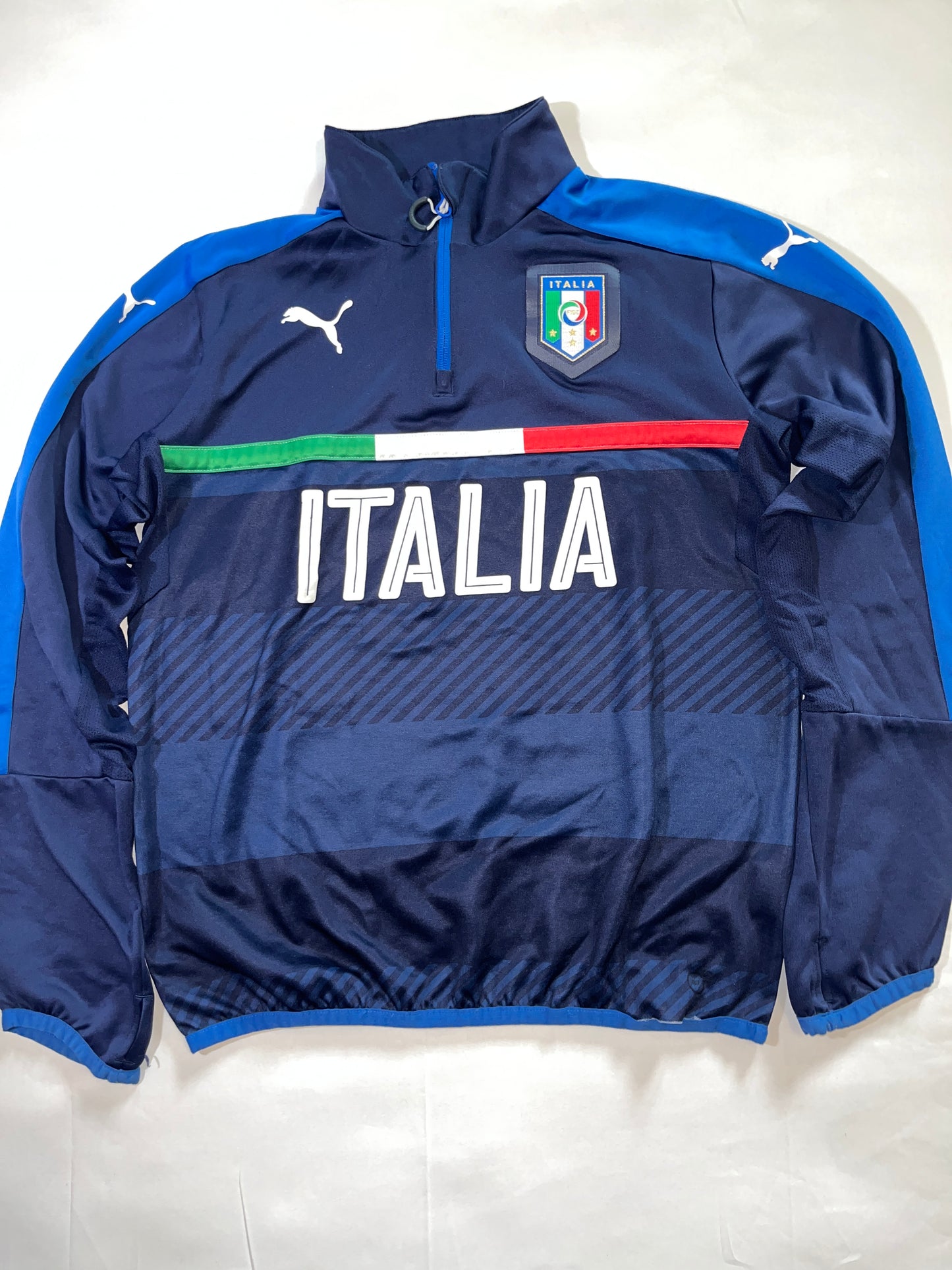 Camisola Puma Half-Zip Retro da Seleção Italiana 2016/17 Tamanho M