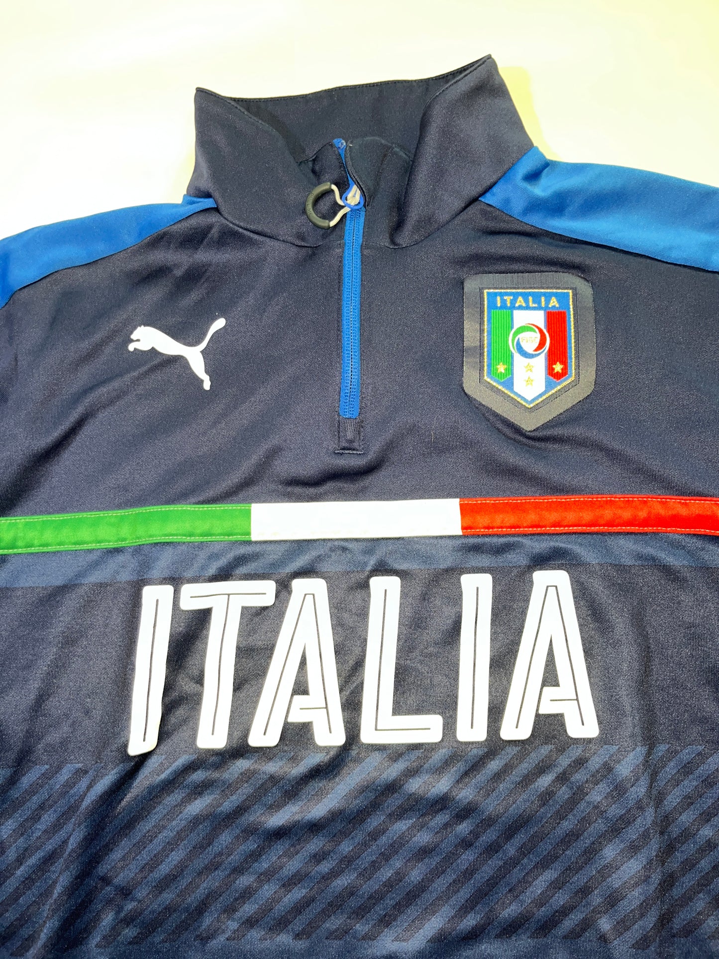 Camisola Puma Half-Zip Retro da Seleção Italiana 2016/17 Tamanho M